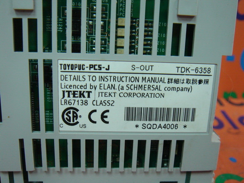 JTEKT TOYOPUC-PCS-J S-OUT TDK-6358 - PLC DCS SERVO Control MOTOR POWER  SUPPLY IPC ROBOT